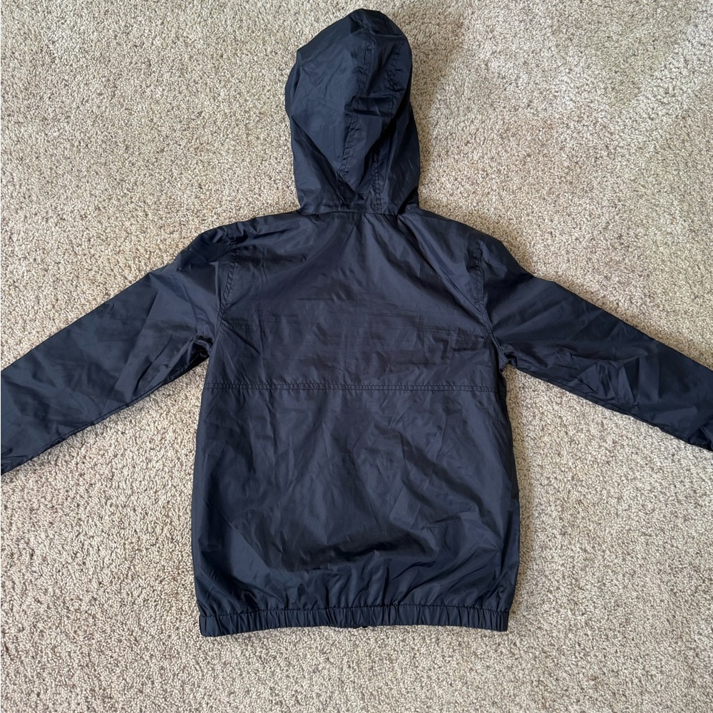 Brixton Black Hooded Kids Rain Jacket with Sleeve Logo - Picture 2 of 5